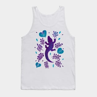 Purple Crocodile Tank Top